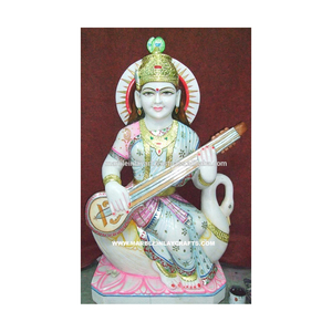 Marble Saraswati Maa Statue - Product Image 1