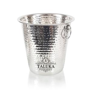 Seau de meilleure qualité avec bouton annulaire Refroidisseur de seau à vin de glace à champagne en acier inoxydable - Product Image 1