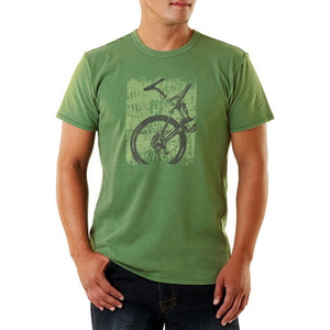 เสื้อยืดผ้าโพลีเอสเตอร์สำหรับผู้ชายทรงโอเวอร์ไซส์ผ้าคอตตอน100% พิมพ์ลายสกรีนแบบกำหนดเองเทคนิคการถักแบบสั้น - Product Image 1