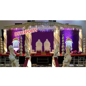 Wedding Jali Crystal Mandap Set Indian Wedding Crystal Mandap Manufacturer and Exporter