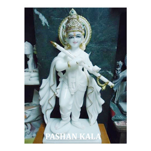 Mármol Krishna Dios Estatua - Product Image 1