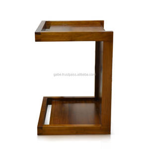 Mesa de centro TOKYO Moderno Simple Madera maciza Marrón natural Muebles de sala de estar - Product Image 2