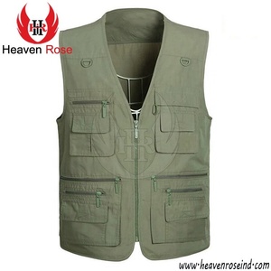 Chaleco Multibolsillos de Malla Personalizado de Alta Calidad para Exteriores, Unisex, Chaleco Utilitario Multibolsillos, Chalecos de Trabajo para Hombre - Product Image 5