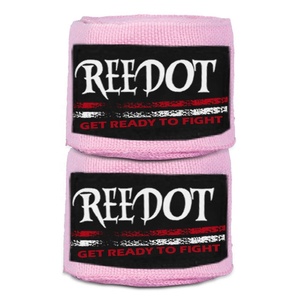 Envolturas de mano de boxeo, color rosa y morado, 4,5 m, 180 pulgadas, con logotipo personalizado - Product Image 1