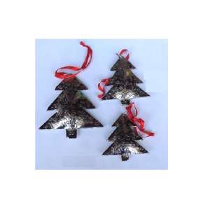 Colgante de Navidad de alta calidad en forma de árbol hecho en aluminio con acabado de níquel decoración del árbol de Navidad en precio al por mayor - Product Image 2