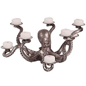 Candelabro de Lujo con Forma de Pulpo, Decoración para Mesa de Comedor de Restaurante y Hotel, Portavelas de Pilar - Product Image 2
