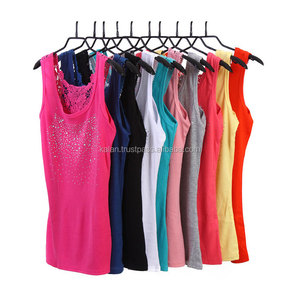 Women's Plus Size Breathable Crop <b>Top</b> KIWTT09 Sleeveless Summer Fitness Jersey Beaded Casual Tank <b>Top</b> Lace Decoration for Gym - Product Image 5