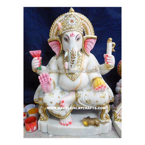 Ganesha Ji Marble Statue - Product Image 1