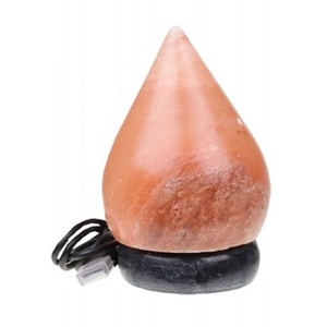 7.75 Inch Raindrop Himalayan Salt <b>Lamp</b> Teardrop Table <b>Lamps</b> Dimmer <b>Switches</b>-Sian Enterprises - Product Image 2