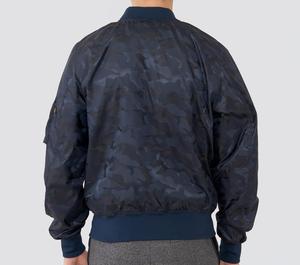 Minimalist Mens Bomber Jacket with Clean Stitch <b>Details</b> and Matte Finish Lightweight Outerwear for Street Style Simplicity - Product Image 3