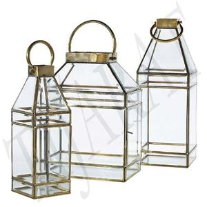 HOT SELLING CUSTOMIZED SIZE SHAPE COLOUR GLASS <b>LANTERN</b> DECORATIVE <b>LANTERN</b> WEDDING <b>CANDLE</b> <b>HOLDER</b> - Product Image 2