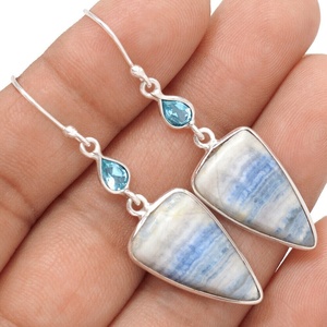 ขายดี925ของผู้หญิงเงินแข็งหยดโรโดโครไซต์พลอยทำด้วยมือเครื่องประดับออกแบบได้เองสำหรับงานแต่งงาน ODM มี - Product Image 3