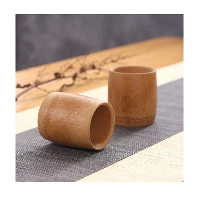Eco Bamboo Cup Traditional-Village made / bamboo mug (Sandy 0084587176063)