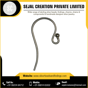 Cerceaux ronds en argent Sterling 925, boucles d'oreilles, prix de gros, 10 pièces - Product Image 6