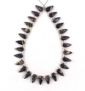 Facettes en forme de poire, jaspe brun naturel, Agate, fabrication de bijoux, qualité supérieure, 1 brin, vente en gros - Product Image 1