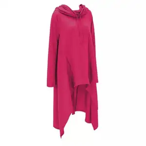 ชุดเดรสมีฮู้ดสำหรับฤดูหนาวพิมพ์ลายสำหรับผู้หญิงคอลเลคชั่นแฟชั่นผ้าเทอร์รี่ผ้าฝ้าย100% มีฮู้ดสีล้วนแขนยาว - Product Image 1