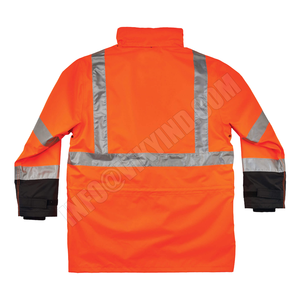 Logo et étiquette personnalisés, gilet de sécurité imperméable, réfléchissant, haute visibilité, pour l'hiver, offre spéciale, - Product Image 5