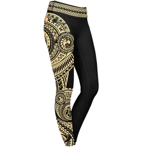Women Casual <b>Shiny</b> Colorful Sublimation <b>Leggings</b> High Thick Spandex/Polyester Breathable Anti-Bacterial OEM Service - Product Image 1