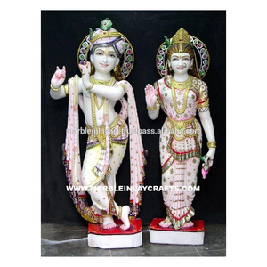 Makrana Marble Idols Krishna Radha Statue - Product Image 1