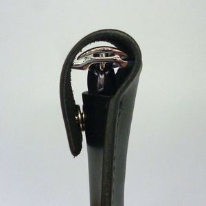 Étui à rasoir de sécurité fait main avec logo personnalisé Étui à outils en cuir noir - Product Image 6