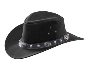 Chapeau de luxe dernier Cowboy chapeau en cuir grain australien Style occidental chapeau de safari australien - Product Image 1