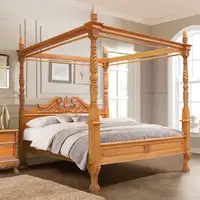 Poster Bed with Canopy, Chippendale Style