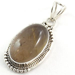 Colgantes de Cuarzo rutilado, joyería de plata de ley 925 para mujer, colgantes modernos, Plata de Ley 925, diseños personalizados - Product Image 6