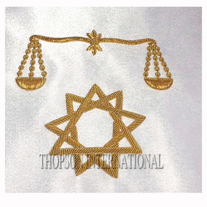 Masonic scottish Rite ผ้ากันเปื้อน15องศา, เครื่องราชกกุธภัณฑ์15องศางานปักครอสติชสำหรับงานเย็บปักถักร้อย - Product Image 2