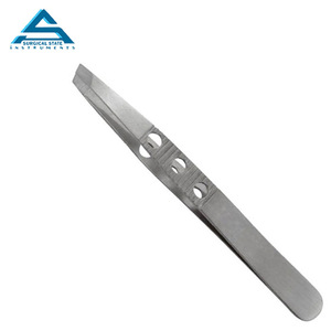 Pinzas para cejas de punto inclinado de Venta caliente Herramienta de belleza de acero inoxidable de la mejor calidad Pinzas para cejas más vendidas - Product Image 4