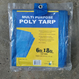Blue color PE tarpaulin sheets packaging in carton boxes to USA- AMERICA - Product Image 1