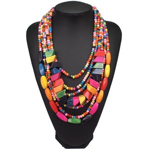 Wooden <b>Necklace</b>, <b>Statement</b> <b>Necklace</b>, Bohemian <b>Necklace</b> - Product Image 1