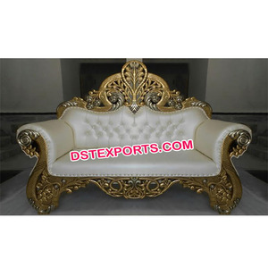 Sofás de madera para boda, asiento exclusivo de dos plazas, con apariencia real, Maharaja - Product Image 1