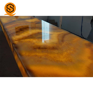 <span class=keywords><strong>Bancone</strong></span> <span class=keywords><strong>Bar</strong></span> LED Personalizzato in Pietra Artificiale Commerciale per Ristoranti e Night Club - Product Image 3