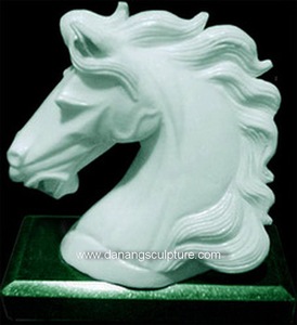 Estatuas de caballos grandes de jardín al aire libre personalizadas a la venta estatua de caballo de mármol blanco estatua de caballo de tamaño completo - Product Image 6