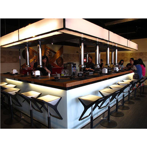 Comptoir de bar illuminé à LED, de taille personnalisée, pour usage extérieur et commercial, en usine - Product Image 1