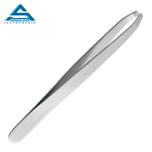 Pinzas de extensión de cejas de acero inoxidable J2 lisas personalizadas de alta calidad, Punta inclinada - Product Image 1