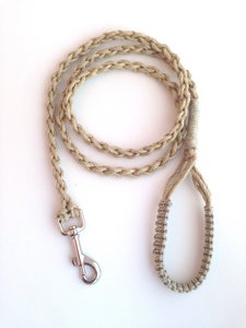 Collier de chien en cuir de conception personnalisée du fabricant avec décoration en dentelle Produits pour animaux de compagnie en coton macramé personnalisés pour l'entraînement - Product Image 4