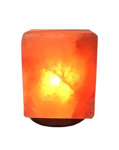 Lámparas de sal gris con forma de cubo del Himalaya - Product Image 2