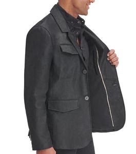 Chaqueta de moto de cuero Vintage para hombre, traje de calle informal, cómodo para todos los días, ropa de cuero duradera, suave y fácil de hacer - Product Image 4