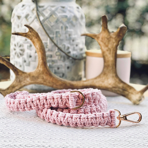 Ensemble de laisses pour chien de luxe, personnalisé, style bohème, rivets, durable, tissé à la main, macramé, motif solide, laisses confortables pour chiens - Product Image 4