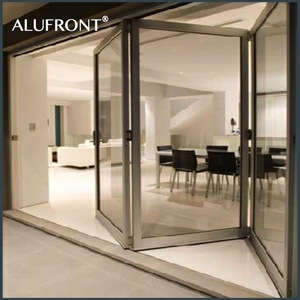 Proveedor de Calidad, Certificado NFRC/<span class=keywords><strong>AAMA</strong></span>/AS2047/NZS4211, Puerta Plegable de Aluminio para Patio, Moderna, de Vidrio Templado Térmico para Villas - Product Image 2