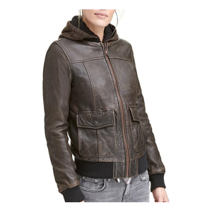 Chaqueta de Motocicleta de Piel de Oveja para Mujer, Otoño Invierno, 100% Poliéster, Impermeable, de Secado Rápido, Ropa Personalizada de Fábrica - Product Image 1