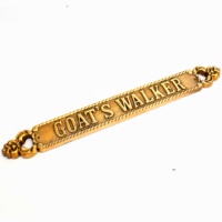 Plaque de nom en laiton, décoration nautique, cadeau, pour boîte aux lettres, porte, bureau, lettres de l'alphabet