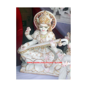 <b>Religious</b> Marble Saraswati Maa <b>Statue</b> - Product Image 1