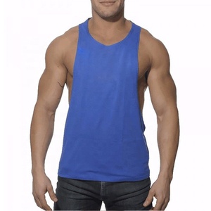 Unique OEM Men Tank Top Muscle Gym Sleeveless Plain T-Shirts Tee Bodybuilding Sport Fitness - Product Image 2