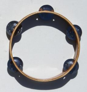 Tambourin Pandereta, instruments de musique en bois faits à la main populaires, percussion latine, musique sud-américaine, danse folklorique - Product Image 3