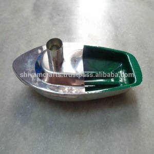 เรือของเล่นทำจากดีบุกแบบตีระฆังเรือของเล่นทำจากดีบุกแบบป๊อปโบ๊ททำจากอินเดียเรือของเล่นทำจากดีบุก - Product Image 1