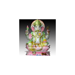 Religious God Ganesha Marble Statue - Product Image 1