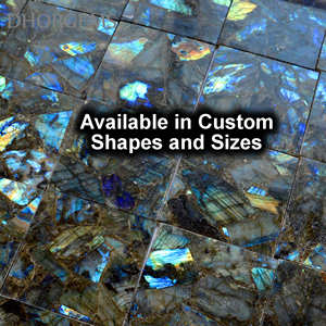 Labradorite Gemstone Tile Labradorite Granite Tile Labradorite Slab Tile Semi Precious Gemstone Slab - Product Image 3
