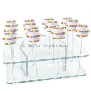 Custom made acrilico della torta del lollipop pop display stand